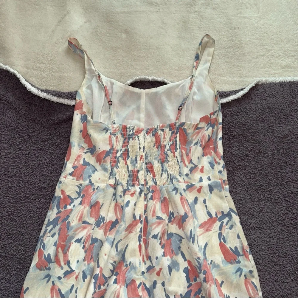 Abercrombie & Fitch Cream Maxi Sundress Spaghetti Strap